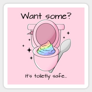 Cute Funny Kawaii Sparkle Ice Cream Silly Summer Meme Sticker